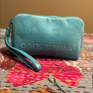 Dolce & Gabbana Blue Velvet Cosmetic Bag